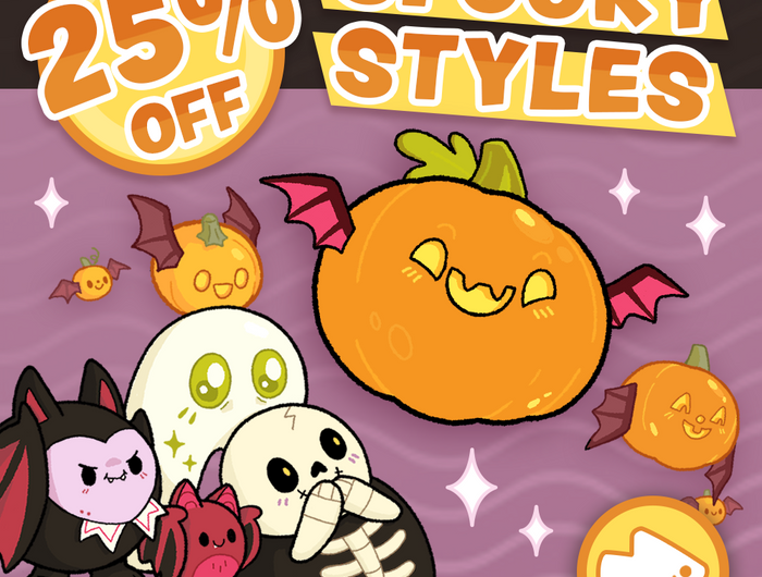 25% off spooky styles using the code SPOOKY25 at checkout