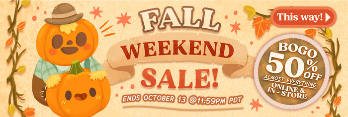 Fall weekend sale: BOGO 50% off almost everything online and in stores ends october 13 @11:59PM PDT.