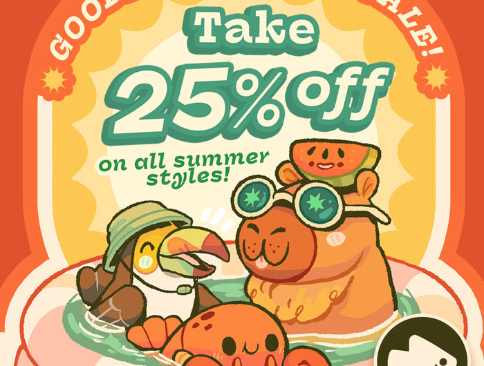 Goodbye summer sale: Take 25% Off on all summer styles sale ends 9/21 @11:59pm PDT