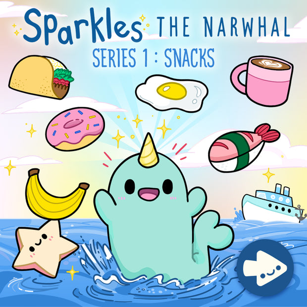 sparkles the narwhal blind box series 1 snacks