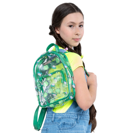 clear mini frog backpack