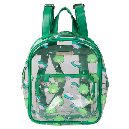 clear mini frog backpack front