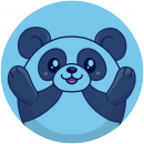 Panda Placeholder Blue