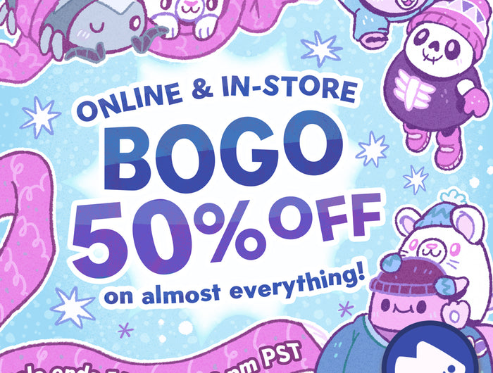 BOGO 50% Off almost everything online & in-store. Ends 1/26.