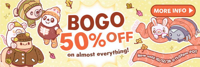 BOGO 50% Off Online & In Store. Ends 10/12.