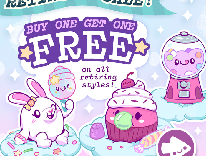 Buy One Get One Free on all Retiring styles. Ends 9/27.