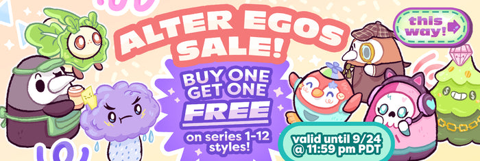 alter egos sale buy one get one free on series 1-12 styles