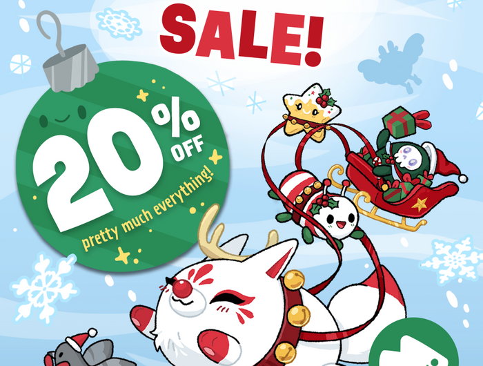 Anti-procrastination sale! 20% off pretty much everything using the code FESTIVE25. Now until 11/25 @ 11:59PM PST