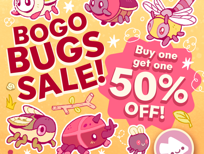 BOGO Bugs Sale! Buy One Get One 50% off all Bug Squish! Ends 5/4.