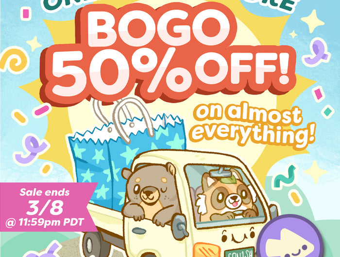 BOGO 50% Off online and in store! Ends 3/8!