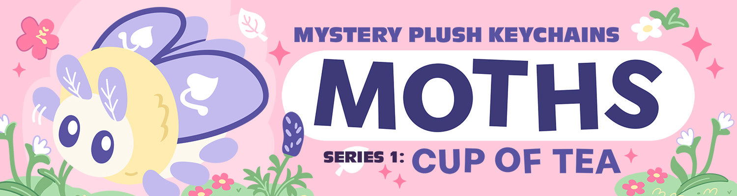 mystery plush keychains: worms blind box series 1 cup of tea.