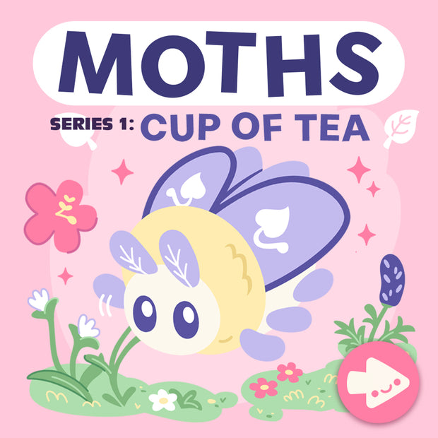 moths blind box series 1 cup of tea