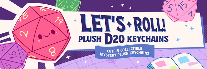 Let's Roll: Plush D20 Keychains