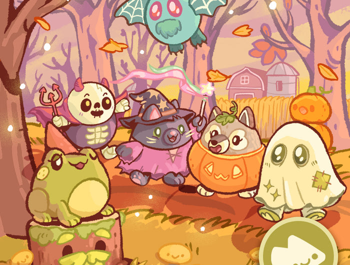 featured autumn squish at pumpkin patch illustration