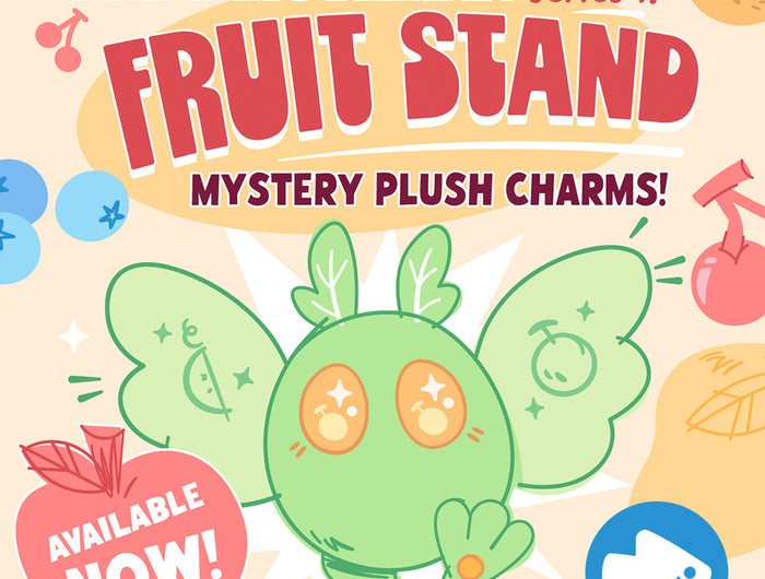 Mothman Blind Box series 1: fruit stand. Cute & collectible mystery plush keychains!