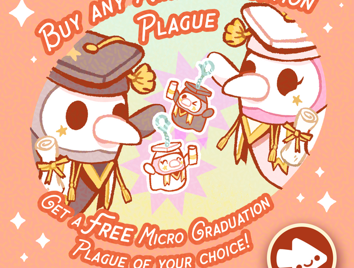 Buy a Mini Graduation Plague,Get a Free Micro Graduation Plague of your choice. Ends 5/17.