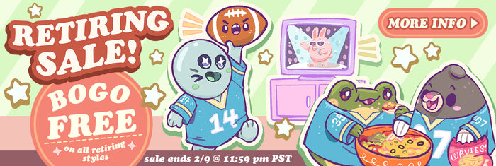 BOGO Free on all retiring styles. Ends 2/9 at 11:59pm PST!