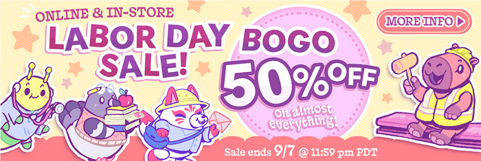 BOGO 50% Off on almost everything. Ends 9/7.