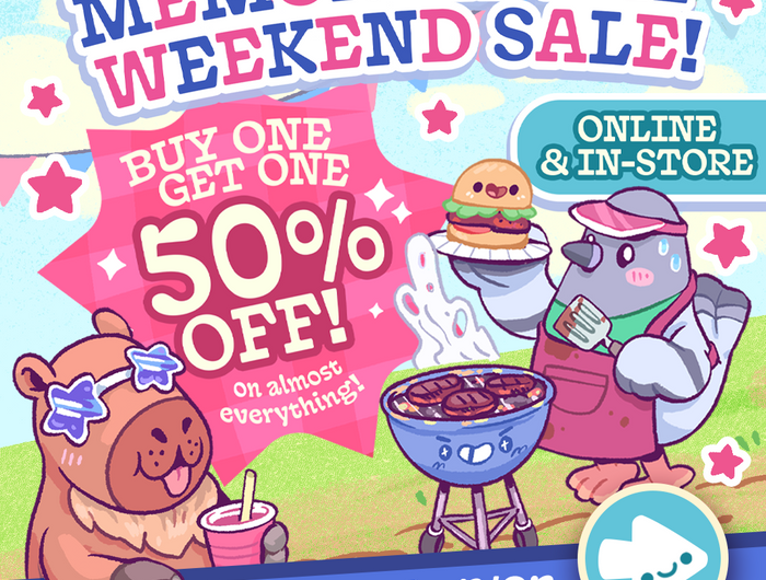 Memorial Day Weekend Sale: Buy One Get One 50% Off on almost everything. Ends 5/25!