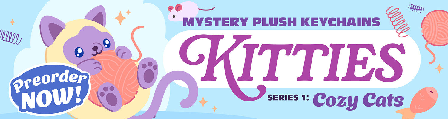 kitties blind box series 1 cozy cats: available for preorder.