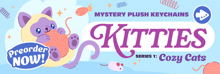 kitties blind box series 1 cozy cats: available for preorder.