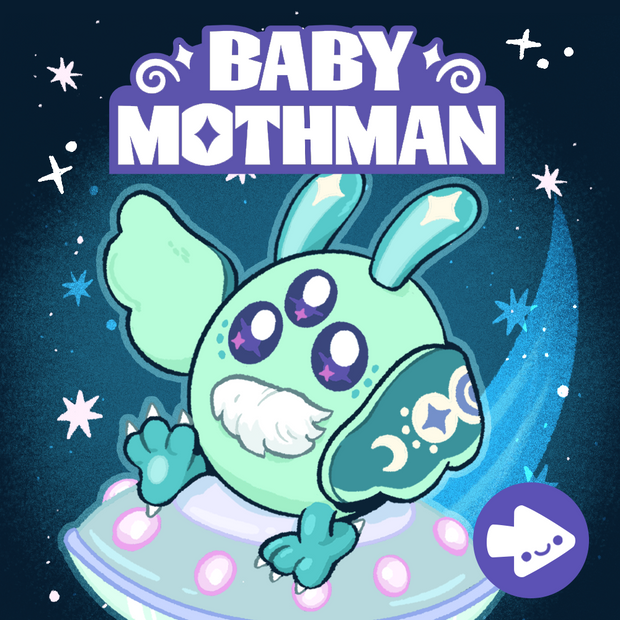baby mothman featuring alien mothman