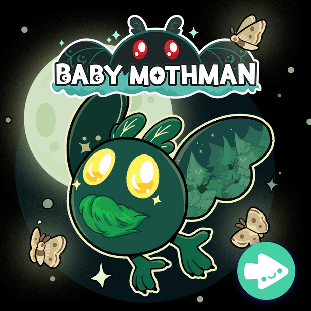 baby mothman Squish featuring dark forest mothman