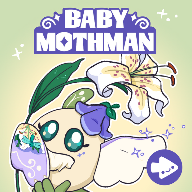 baby mothman featuring the fairy mothman