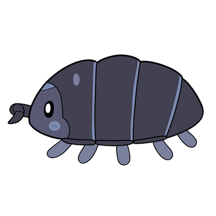 Mini Squishable Pillbug graphic image