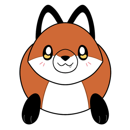 Mini Squishable Red Fox design graphic