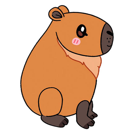 mini capybara design graphic