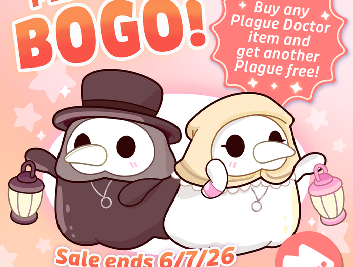 Buy any Plague Doctor item and get another Plague free! Ends 6/7.
