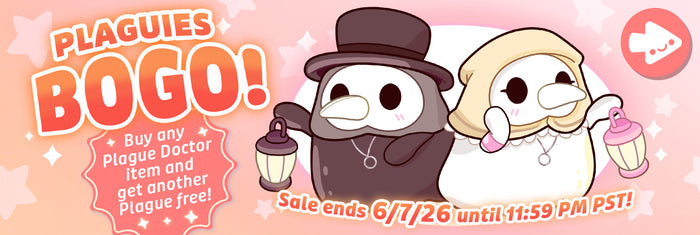 Buy any Plague Doctor item and get another Plague free! Ends 6/7.