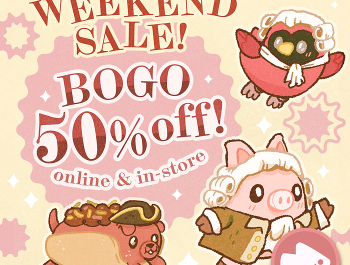 Presidents Day weekend sale: BOGO 50% Off online & in-store. Ends 2/16 @11:59pm PST!