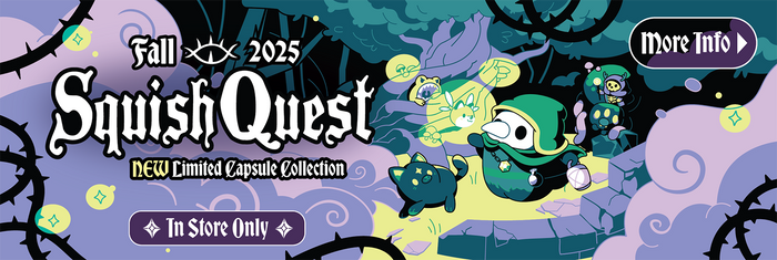 Fall 2025 Squish Quest New Limited Edition Capsule Collection In Store only