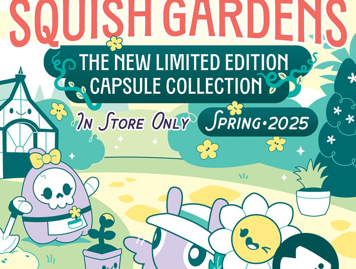 squish gardens spring 2025 capsule collection banner