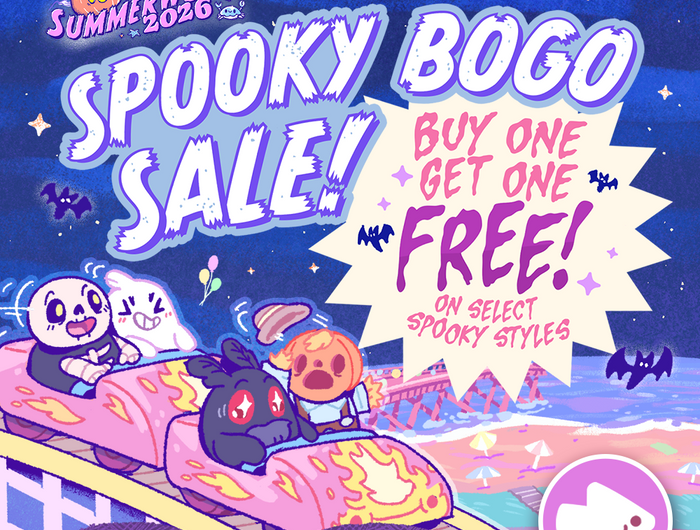 Spooky Sale: Buy One Get One Free on select styles. Sale ends 7/27.