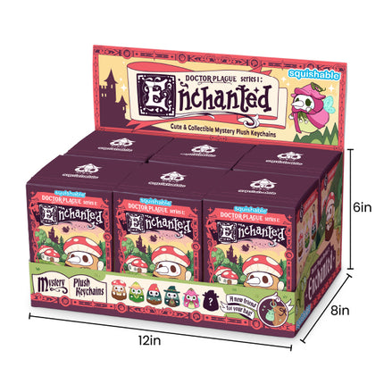 plague blind box series 1 enchanted carton box measurements: 12 inch wide, 8 inch deep, 6 inch tall