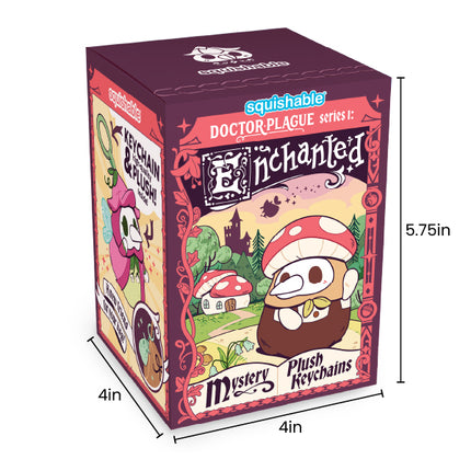 plague blind box series 1 enchanted individual box measurements: 4 inch wide, 4 inch deep, 5.75 inch tall
