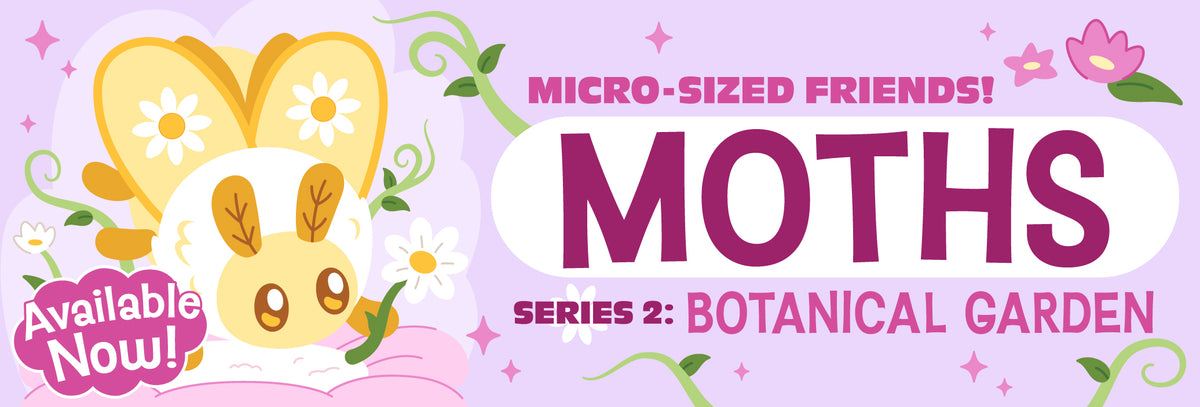 Moth Micro Blind Box Series 2 Botanical Garden Hero Image