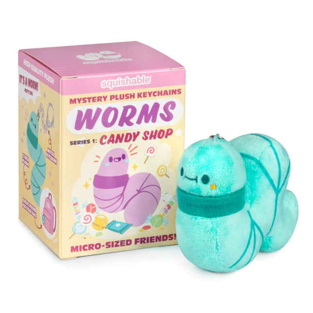blind box worms series 1 candy shop box & blue worm photo