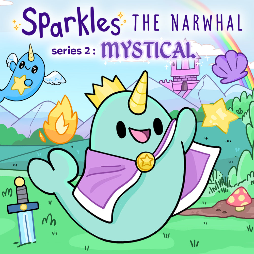 sparkles the narwhal blind box series 2 mystical illustration