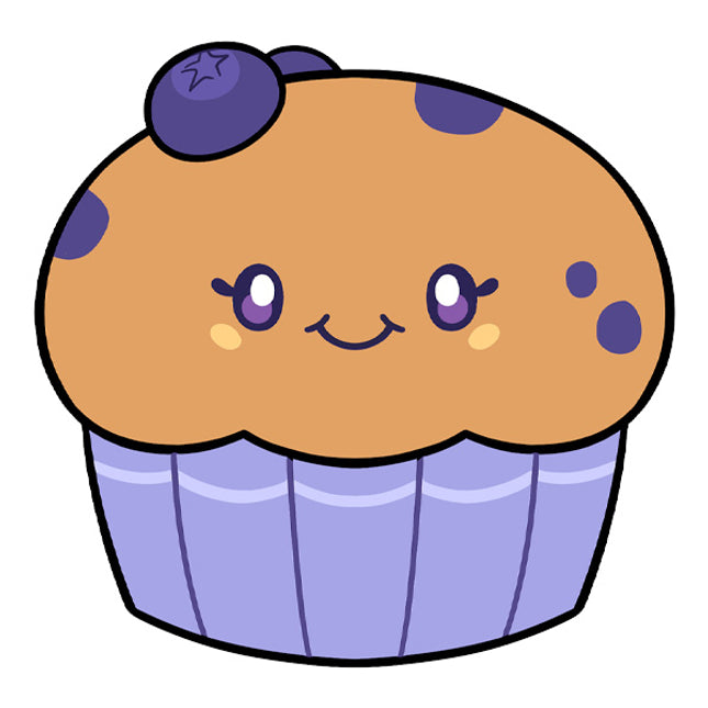 Blueberry Muffin design illustration
