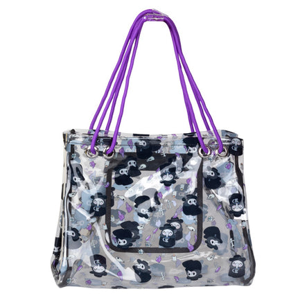 clear plague doctor tote back