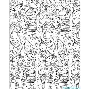 coloring book cinnamon design