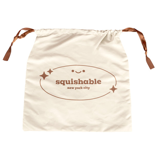 large tan dust bag open