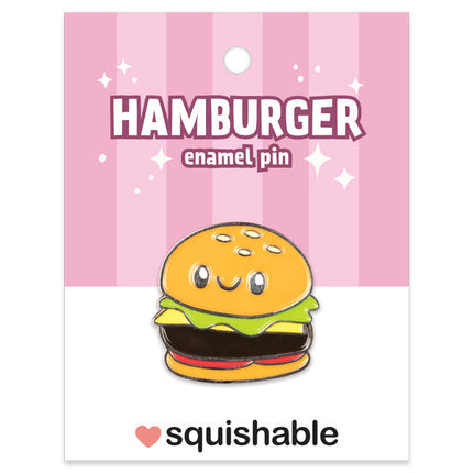 Hamburger Enamel Pin Product Image