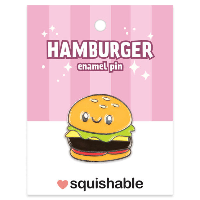Hamburger Enamel Pin Product Image