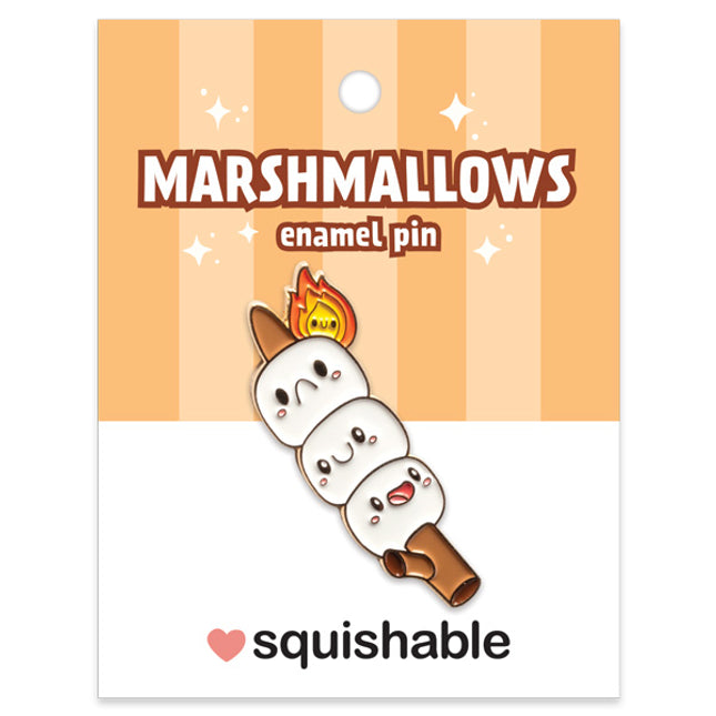 Marshmallows enamel pin photo