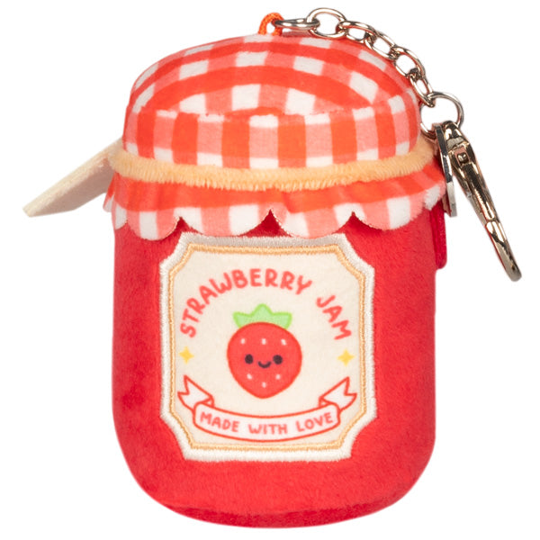 Squishable Micro Keychain Micro Squishable Strawberry Jam Keychain